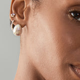 Pavé Huggie Hoops