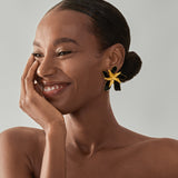 Blossom Black Gold Earrings