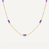 Leena Amethyst February Necklace