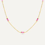 Leena Pink Tourmaline October Necklace