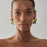 Blossom Black Gold Earrings