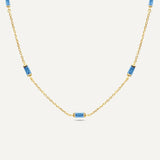 Leena Blue Topaz December Necklace