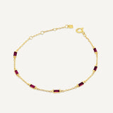 Leena Ruby July Bracelet