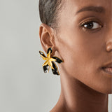 Blossom Black Gold Earrings