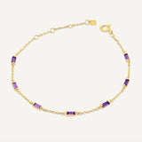 Leena Amethyst February Bracelet