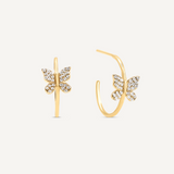 Elara Butterfly Hoops