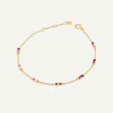 Leena Pink Tourmaline October Bracelet