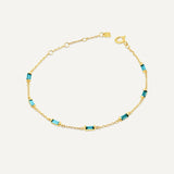 Leena Aquamarine March Bracelet