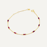 Leena Ruby July Bracelet