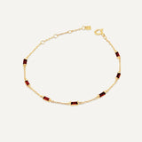 Leena Garnet January Bracelet