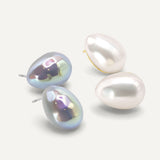 Midge Dôme Stud - Pearl Iridescent