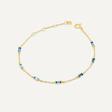 Leena Aquamarine March Bracelet