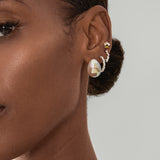 Pavé Huggie Hoops