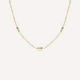 Leena Peridot August Necklace