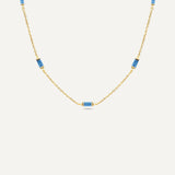 Leena Blue Topaz December Necklace