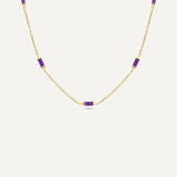 Leena Amethyst February Necklace