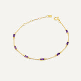 Leena Amethyst February Bracelet