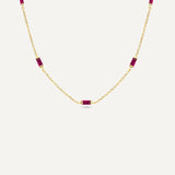 Leena Ruby July Necklace